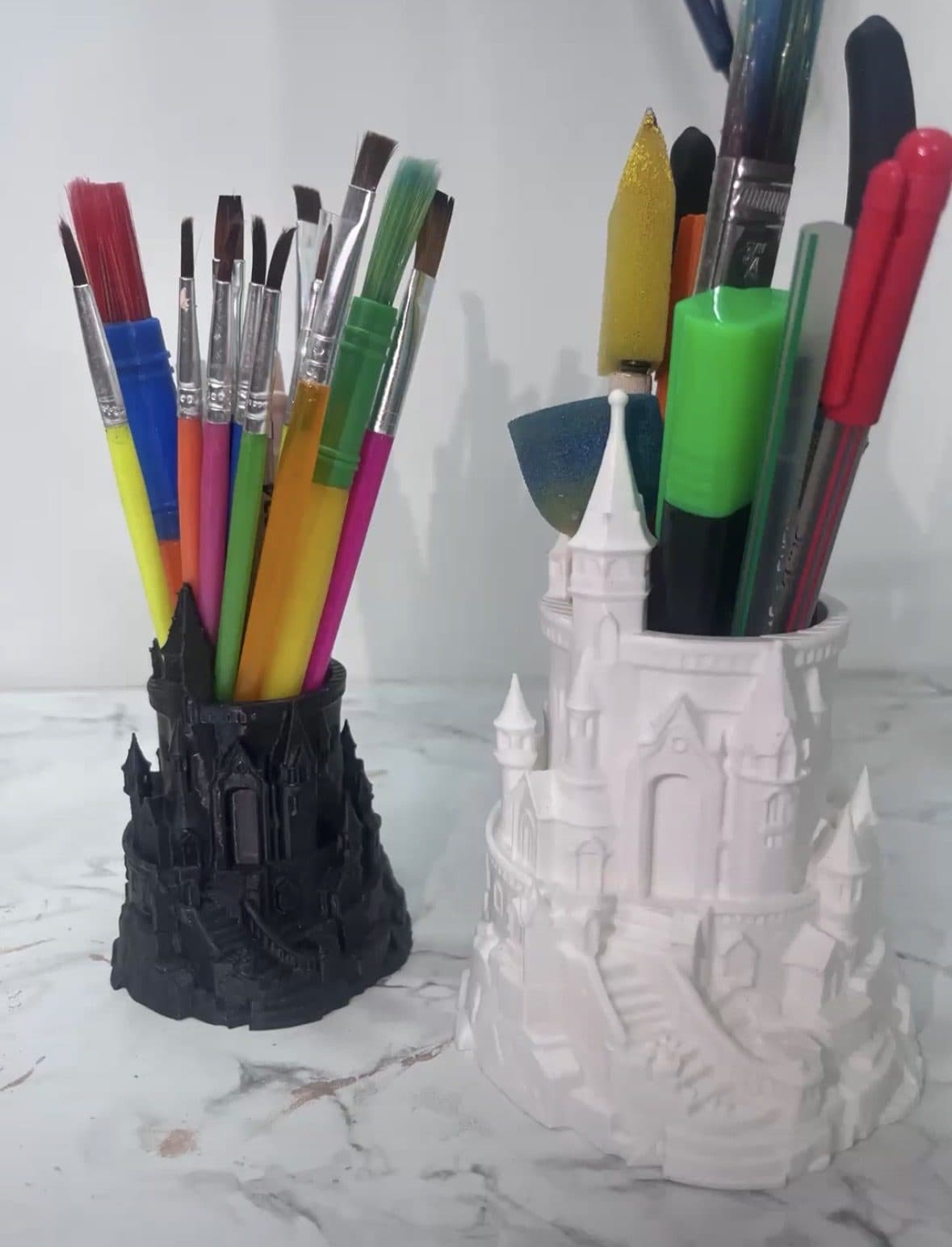 Hogwarts-style Paintbrush Holders
